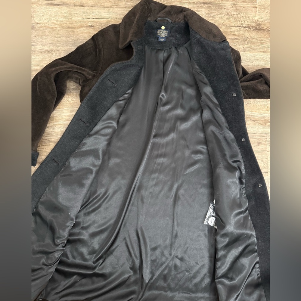 Pendleton • Wool Coat Brown Button Front Japan Li… - image 6